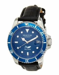 Outlet 🌟 Heritor Automatic Men's Lucius ⌚ Watch ⌚ Watches Brownblue 👏 -Heritor shop 6010283123 RLLZ blackblue 1 1