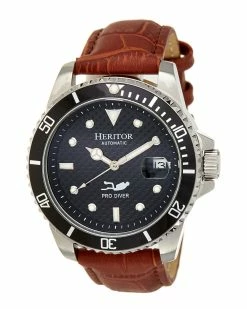 Outlet 🌟 Heritor Automatic Men's Lucius ⌚ Watch ⌚ Watches Brownblue 👏