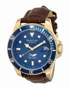 Outlet 🌟 Heritor Automatic Men's Lucius ⌚ Watch ⌚ Watches Brownblue 👏 -Heritor shop 6010283123 RLLZ brownblue 1 1